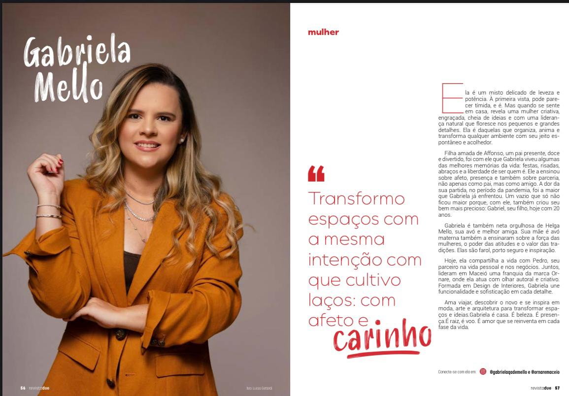 Gabriela Mello — Revista Due